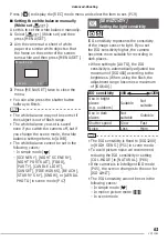 Предварительный просмотр 61 страницы Panasonic DMCLS60 - DIGITAL STILL CAMERA Operating Instructions Manual