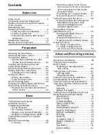 Preview for 2 page of Panasonic DMCTS2 - DIGITAL STILL CAMERA Operating Instructions Manual