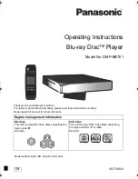 Предварительный просмотр 1 страницы Panasonic DMP-BBT01 Operating Instructions Manual
