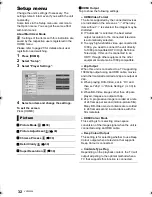 Preview for 32 page of Panasonic DMP-BBT01 Operating Instructions Manual