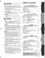 Предварительный просмотр 3 страницы Panasonic DMP-BBT01 Owner'S Manual