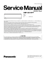 Предварительный просмотр 1 страницы Panasonic DMP-BD10PP Service Manual