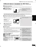 Preview for 13 page of Panasonic DMP BD30 - Multi Region Blu Ray PAL/NTSC DVD Player Operating Instructions Manual