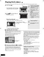 Preview for 16 page of Panasonic DMP-BD30 Operating Instructions Manual