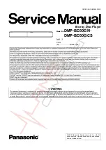 Preview for 1 page of Panasonic DMP-BD30GCS Service Manual