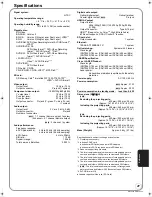 Preview for 41 page of Panasonic DMP BD35 - Blu-Ray Disc Player Operating Instructions Manual