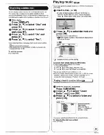 Предварительный просмотр 25 страницы Panasonic DMP-BD35 Operating Instructions Manual