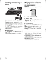 Preview for 8 page of Panasonic DMP-BD45 Basic Operating Instructions Manual