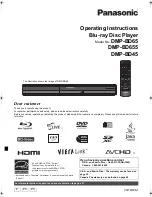 Panasonic DMP-BD45 Operating Instructions Manual preview