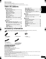 Preview for 3 page of Panasonic DMP-BD50 Operating Instructions Manual