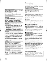 Preview for 2 page of Panasonic DMP-BD65 Basic Operating Instructions Manual