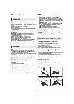 Preview for 2 page of Panasonic DMP-BD73 Operating Instructions Manual