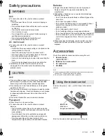 Preview for 3 page of Panasonic DMP-BD75 Basic Operating Instructions Manual