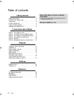 Preview for 2 page of Panasonic DMP-BD75 Operating Instructions Manual