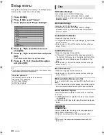 Предварительный просмотр 24 страницы Panasonic DMP-BD75 Operating Instructions Manual