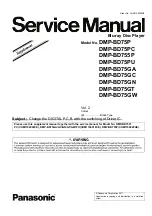 Preview for 1 page of Panasonic DMP-BD755P Service Manual