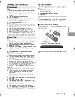 Preview for 3 page of Panasonic DMP-BD77 Basic Operating Instructions Manual