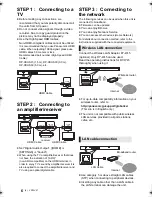 Preview for 6 page of Panasonic DMP-BD77 Basic Operating Instructions Manual