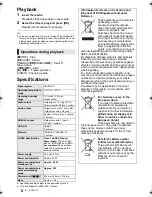 Preview for 8 page of Panasonic DMP-BD77 Basic Operating Instructions Manual