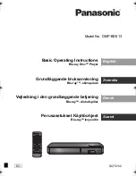 Panasonic DMP-BD813EG Basic Operating Instructions Manual preview