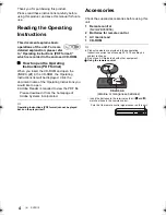 Preview for 4 page of Panasonic DMP-BD813EG Basic Operating Instructions Manual