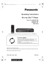 Panasonic DMP-BD84 Operating Instructions Manual preview