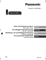 Panasonic DMP-BD843 Basic Operating Instructions Manual preview