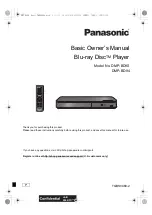Panasonic DMP-BD90 Basic Owner'S Manual preview