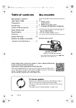 Preview for 4 page of Panasonic DMP-BD90 Basic Owner'S Manual