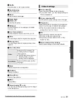 Preview for 21 page of Panasonic DMP-BD901 Owner'S Manual