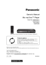 Panasonic DMP-BD903 Owner'S Manual preview