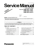 Предварительный просмотр 1 страницы Panasonic DMP-BDT110PU Service Manual