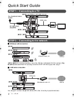 Preview for 2 page of Panasonic DMP-BDT130 Basic Operating Instructions Manual