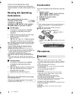 Предварительный просмотр 4 страницы Panasonic DMP-BDT130 Basic Operating Instructions Manual