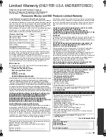 Preview for 41 page of Panasonic DMP-BDT210 Owner'S Manual