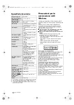 Preview for 40 page of Panasonic DMP-BDT320 Basic Operating Instructions Manual