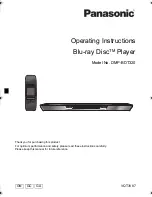 Panasonic DMP-BDT320 Operating Instructions Manual preview