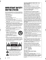 Preview for 2 page of Panasonic DMP-BDT320 Owner'S Manual