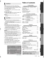 Preview for 3 page of Panasonic DMP-BDT320 Owner'S Manual