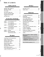 Preview for 3 page of Panasonic DMP-BDT350 Operating Manual (English Operating Instructions Manual