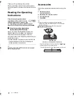 Preview for 4 page of Panasonic DMP-BDT360 Basic Operating Instructions Manual