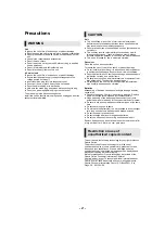 Preview for 2 page of Panasonic DMP-BDT384 Operating Instructions Manual