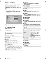 Preview for 22 page of Panasonic DMP-BDT385 Basic Operating Instructions Manual