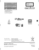 Preview for 64 page of Panasonic DMP-BDT385 Basic Operating Instructions Manual