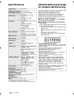 Preview for 96 page of Panasonic DMP-BDT500 Operating Instructions Manual