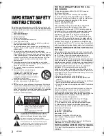 Preview for 2 page of Panasonic DMP-BDT500 Owner'S Manual