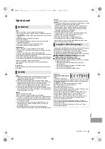 Preview for 107 page of Panasonic DMP-BDT700 Basic Operating Instructions Manual