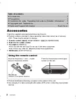 Preview for 2 page of Panasonic DMP-MS10 Operating Instructions Manual