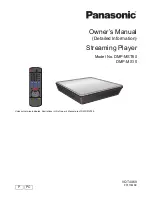 Preview for 1 page of Panasonic DMP-MS10 Owner'S Manual