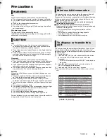 Предварительный просмотр 3 страницы Panasonic DMP-UB300 Basic Owner'S Manual